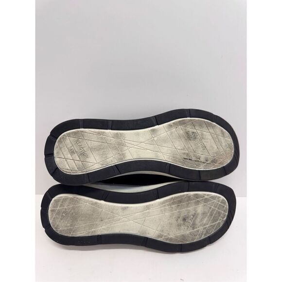 Kenneth Cole Sneakers Womens Size 7.5 Black Rhinestone Ribbon Ties - Picture 9 of 9